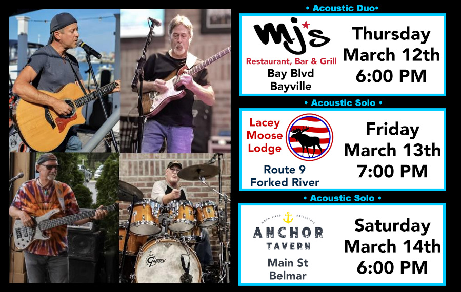 Bayville, Forked RIver, Belmar, Ocean County NJ Live music Matt Noffsinger band.